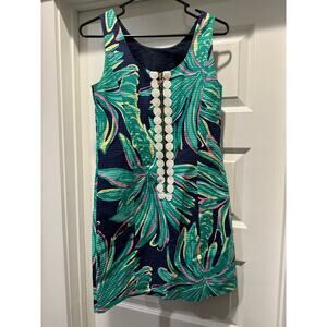 Lilly Pulitzer Cathy Shift Dress Tiger Palm 00